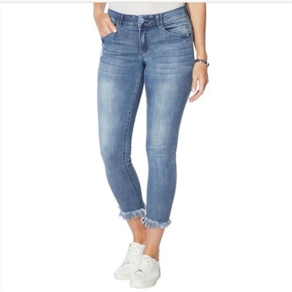 Democracy Frayed Hem Ankle Skimmer